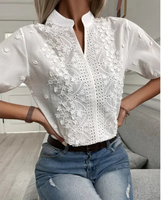Women’s Embroidered Lace Blouse
