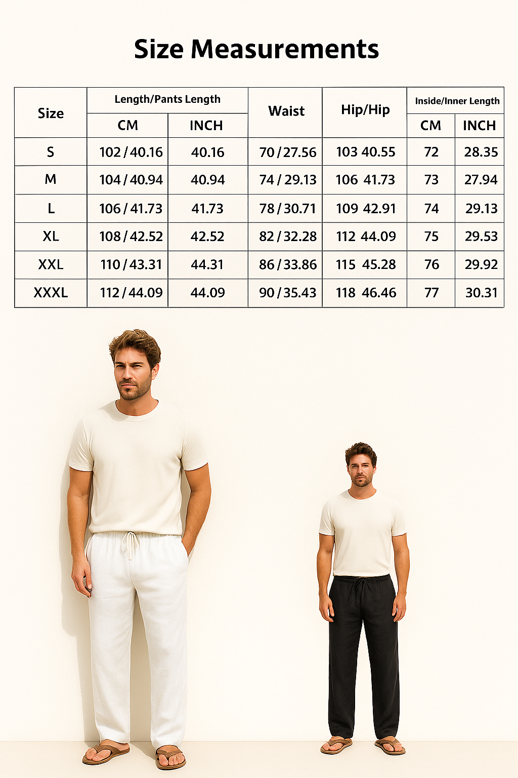 Men’s Cotton Linen Drawstring Pants