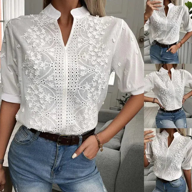 Women’s Embroidered Lace Blouse